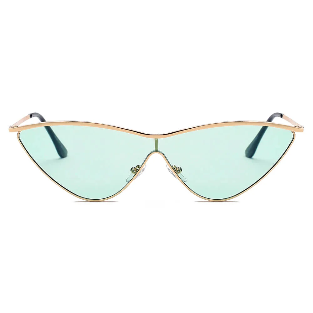 SUSTYA -  Women Fashion Tinted Cat Eye Sunglasses