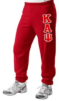 Sweatpants with Sewn-On Letters