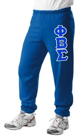 Sweatpants with Sewn-On Letters