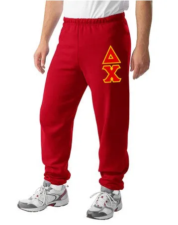 Sweatpants with Sewn-On Letters