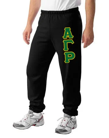 Sweatpants with Sewn-On Letters