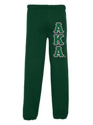 Sweatpants with Sewn-On Letters