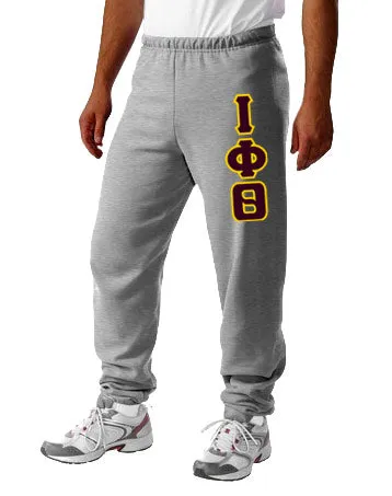 Sweatpants with Sewn-On Letters