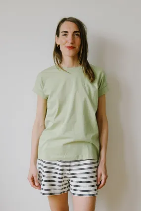 t-shirt - idaara - light matcha