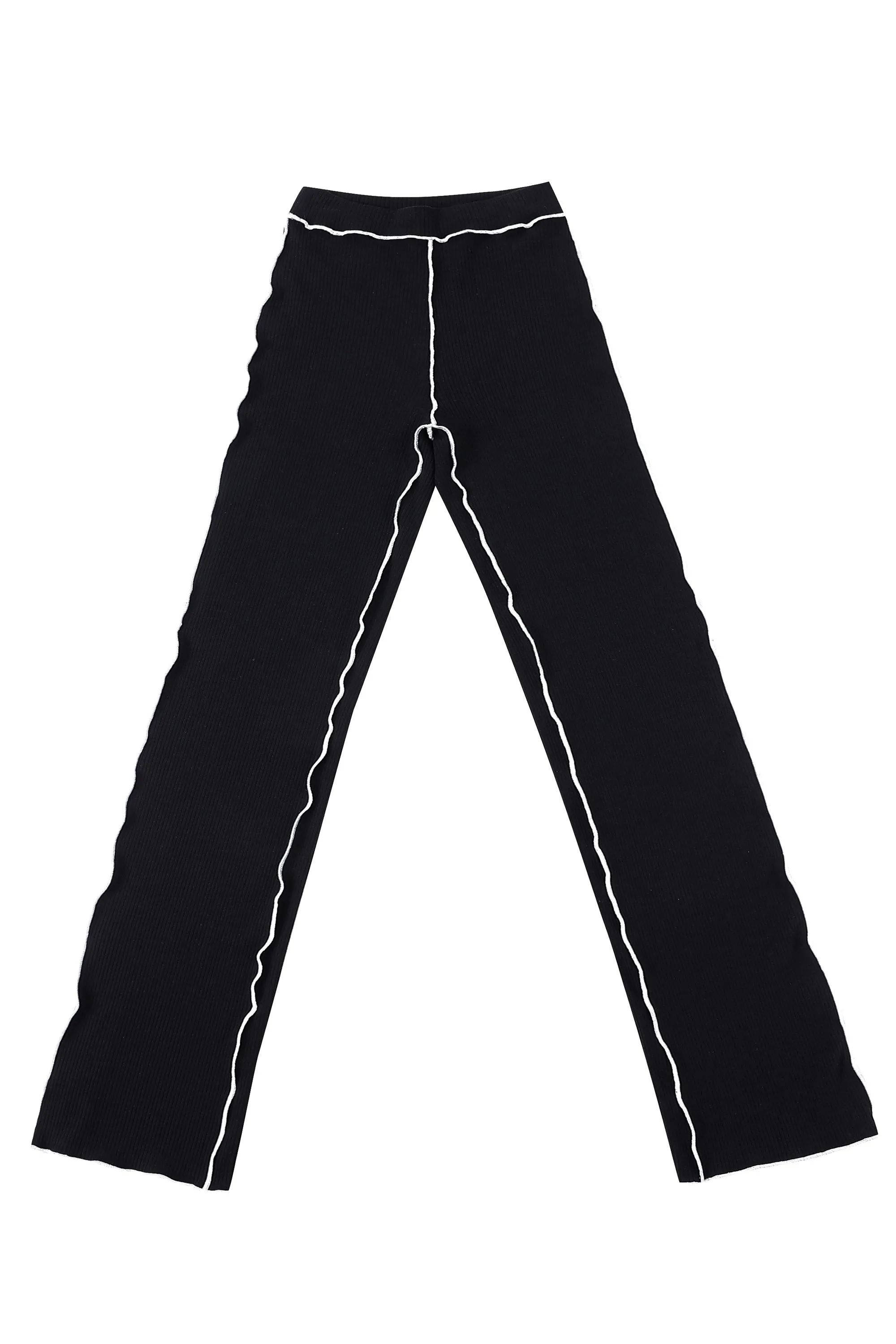 Tencel Rib Black Lounge Pants (1/2 size small)