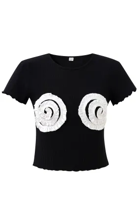 Tencel Swirl Boobs Tee