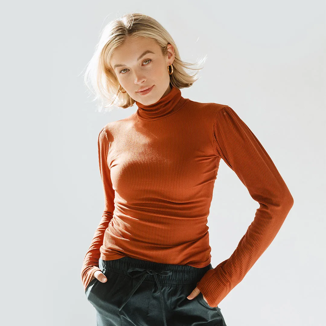 Tessa Long Sleeve, Rust