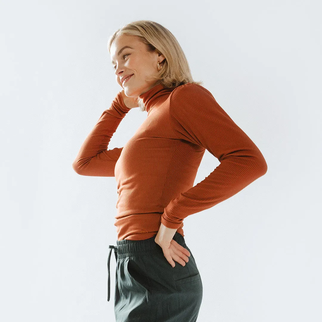 Tessa Long Sleeve, Rust