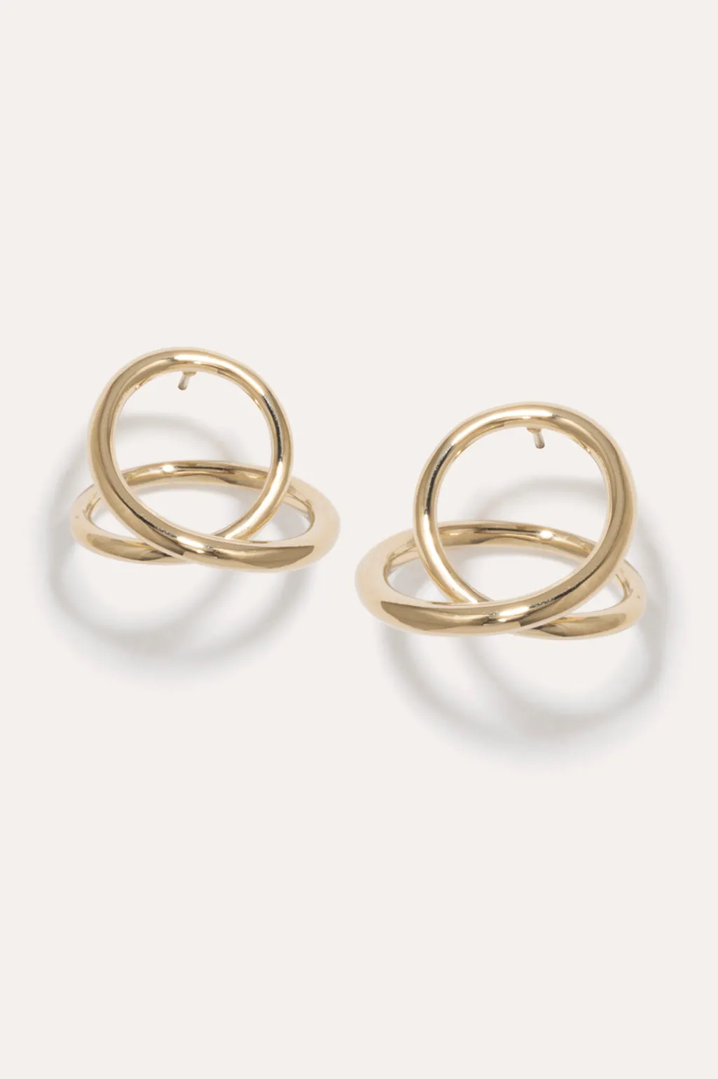 The Curve of Time - Gold Vermeil Earrings