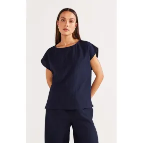 Top Remy Boxy - Navy