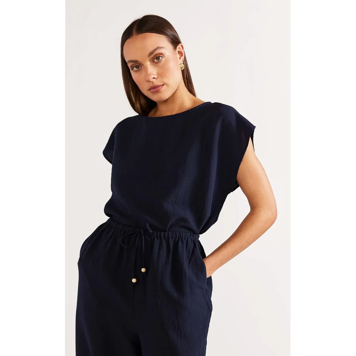 Top Remy Boxy - Navy