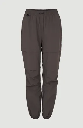 Tour Convertible High-Waist Zip Pants | Raven