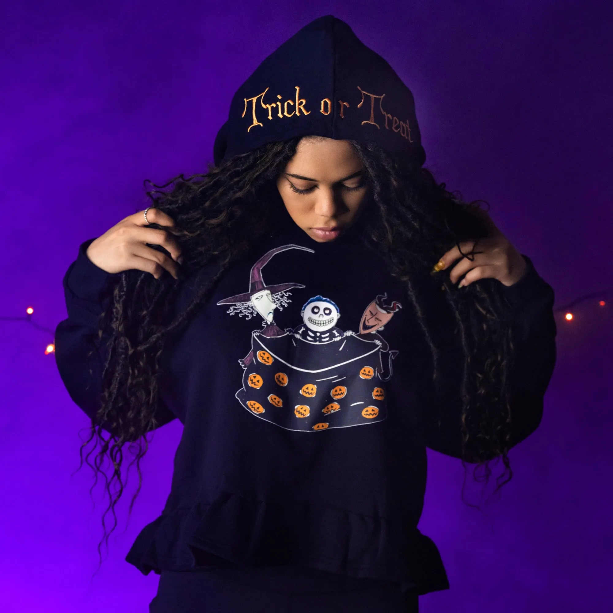 Trick or Treaters Ruffle Hoodie