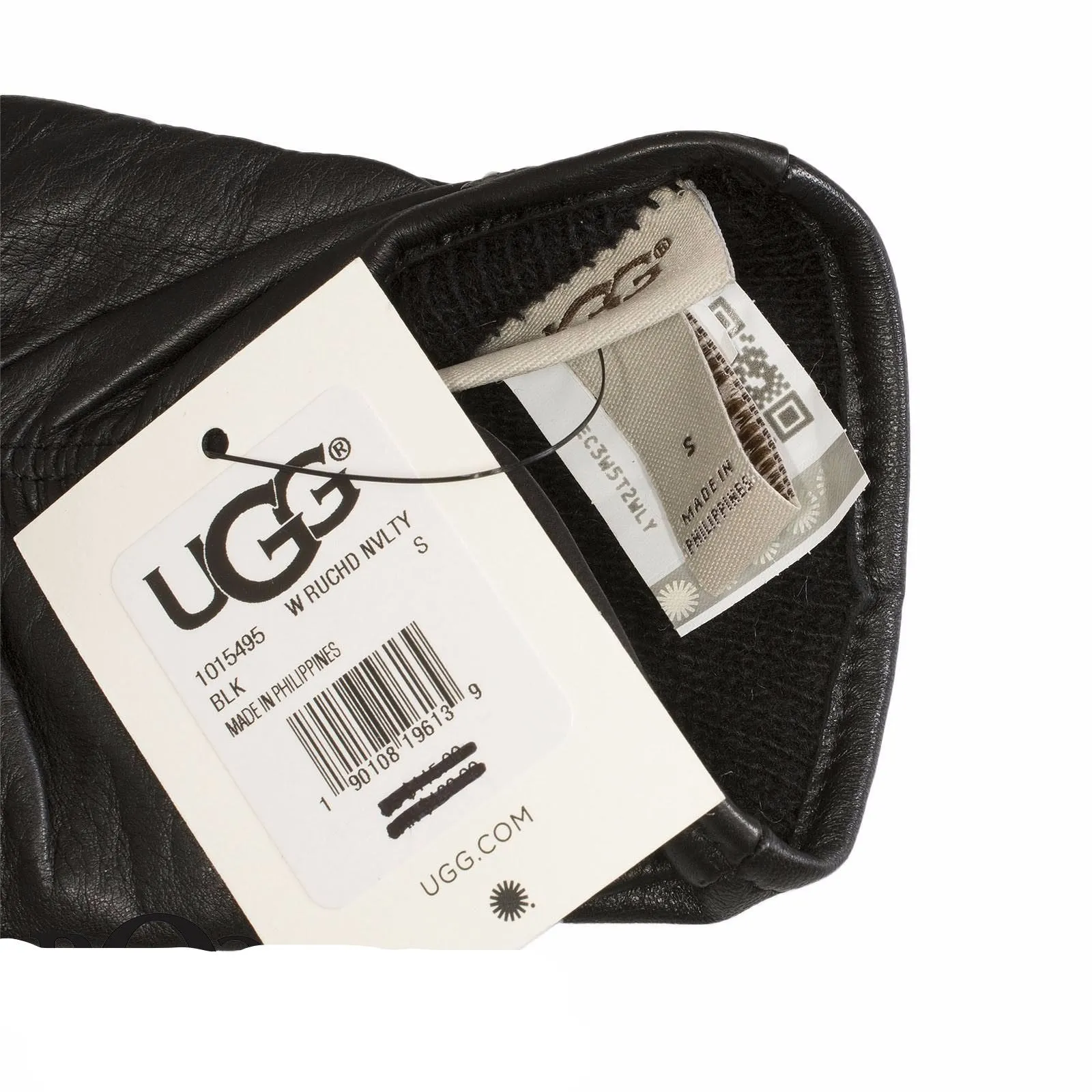 UGG Ruched Black Gloves