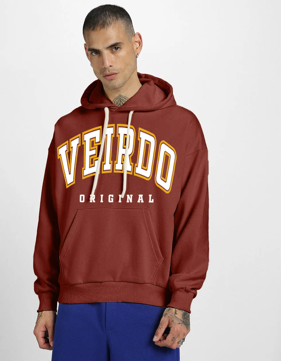 Veirdo Original Rust Front Graphic Printed Hoodie