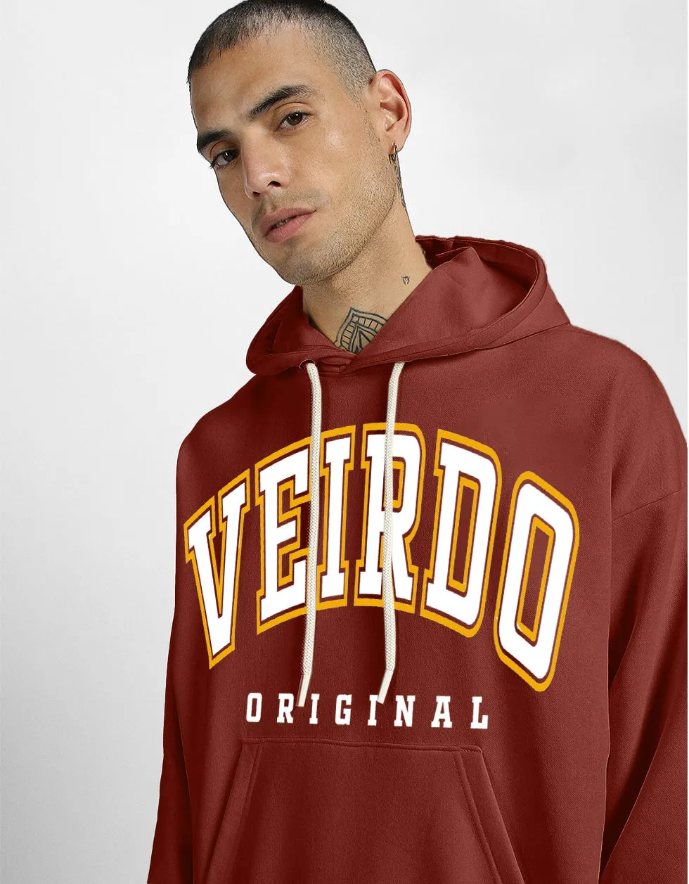 Veirdo Original Rust Front Graphic Printed Hoodie