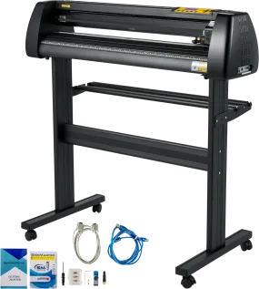 Vevor Vinyl Cutter Machine 34" Plotter LCD Display Adjustable Force and Speed 3 Blades New