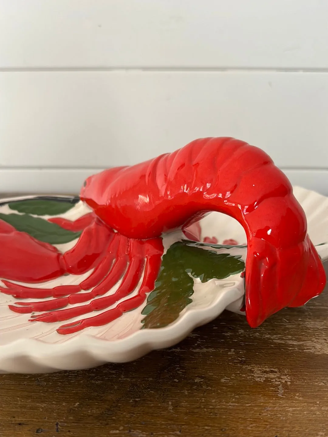 Vintage Ceramic Lobster Divided Dish