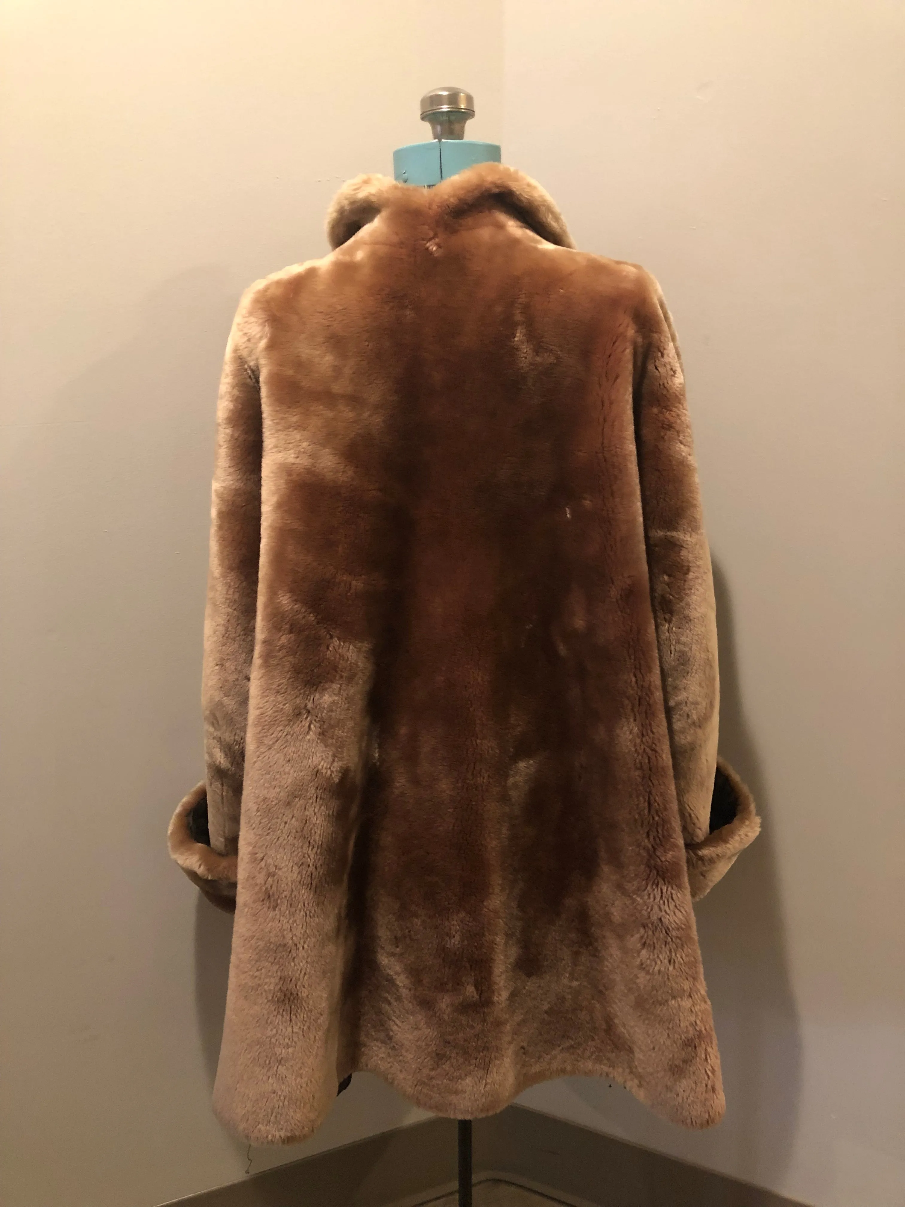 Vintage N. Kaufman Blush/ Blonde Fur Coat