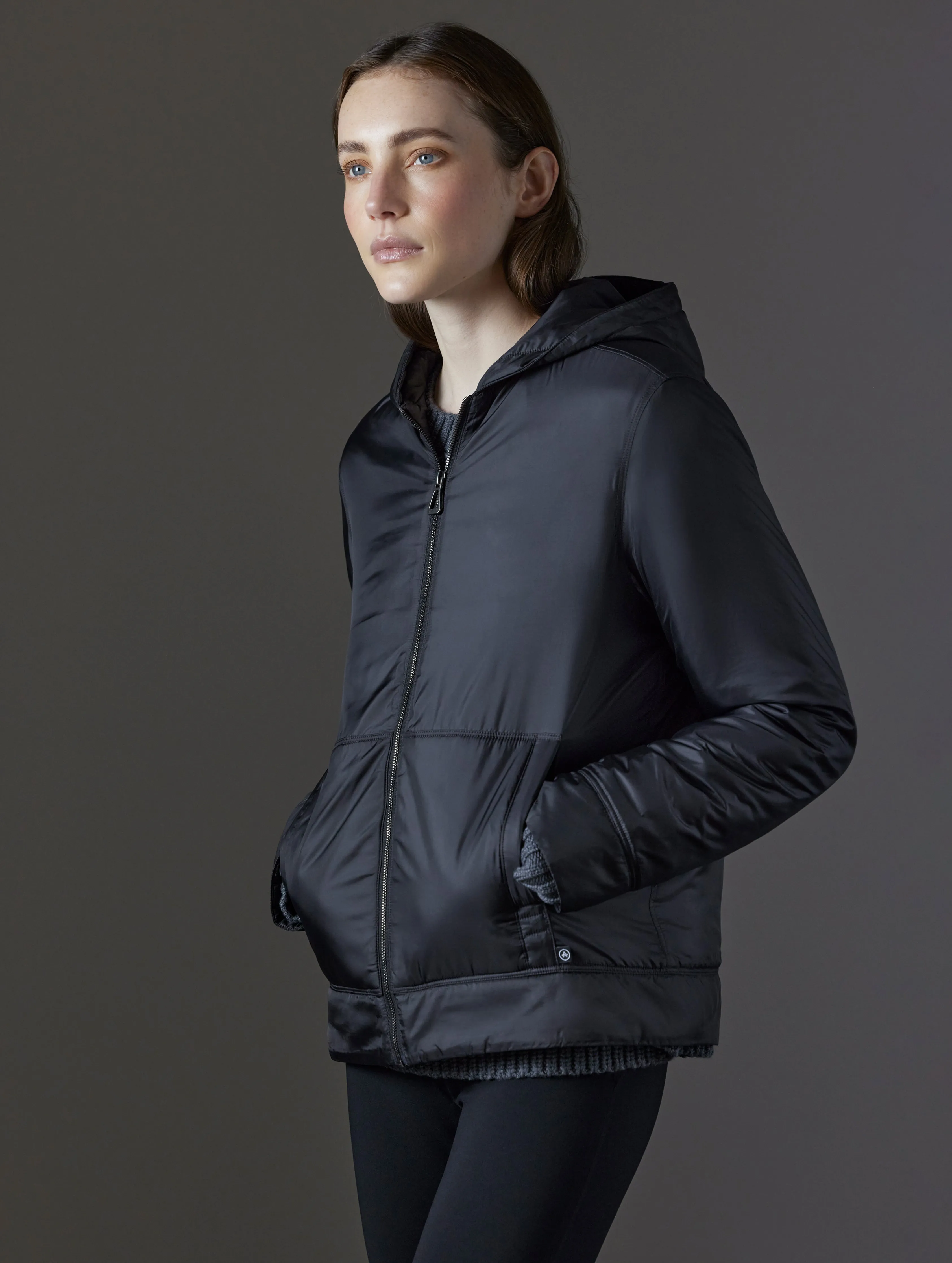 W Eco Space Hoodie - Onyx Black