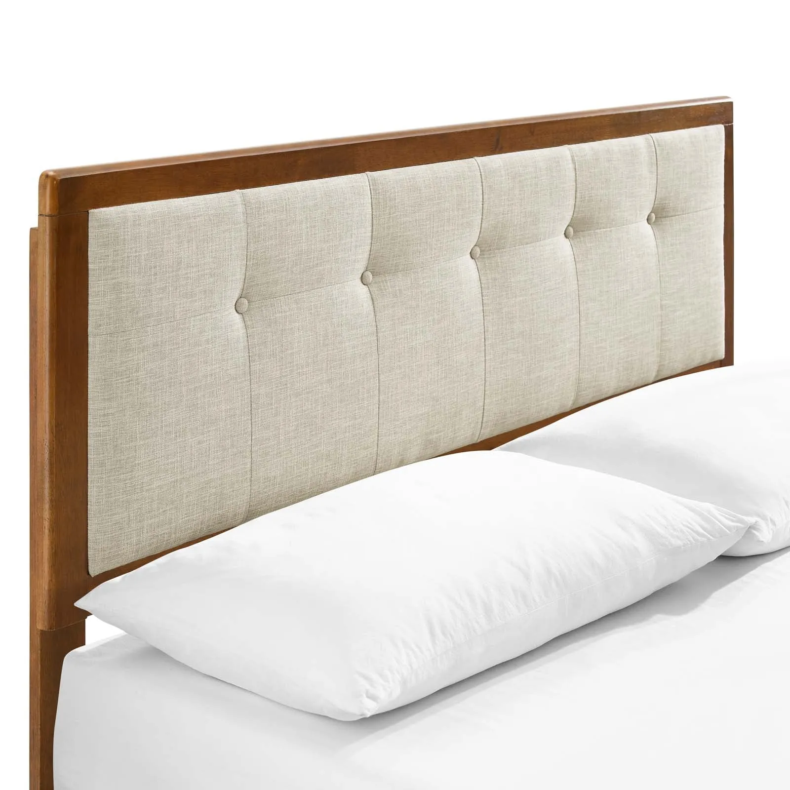 Willow Wood Platform Bed With Angular Frame