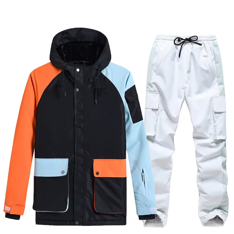 Women Colorblock Ski Anorak Jacket & Pants