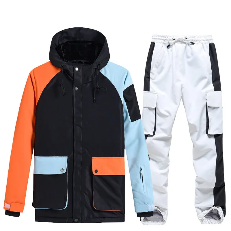 Women Colorblock Ski Anorak Jacket & Pants