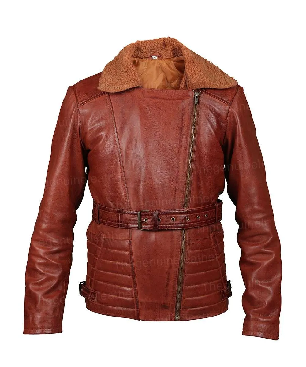 Women’s Asymmetrical Brown Jacket