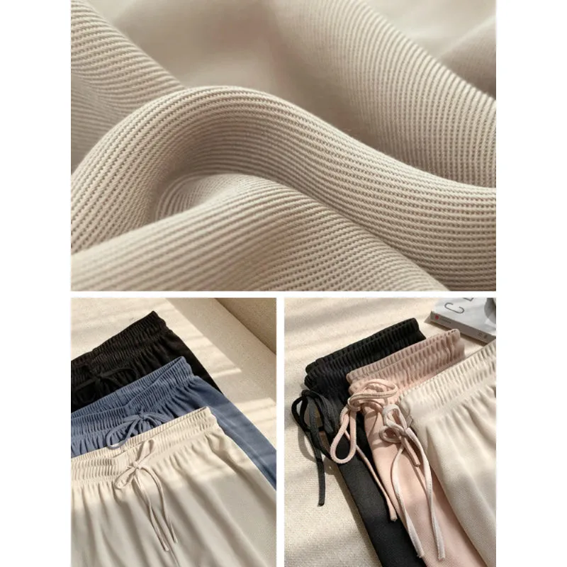 Women's Ice Silk Ankle Length Casual Summer Pants