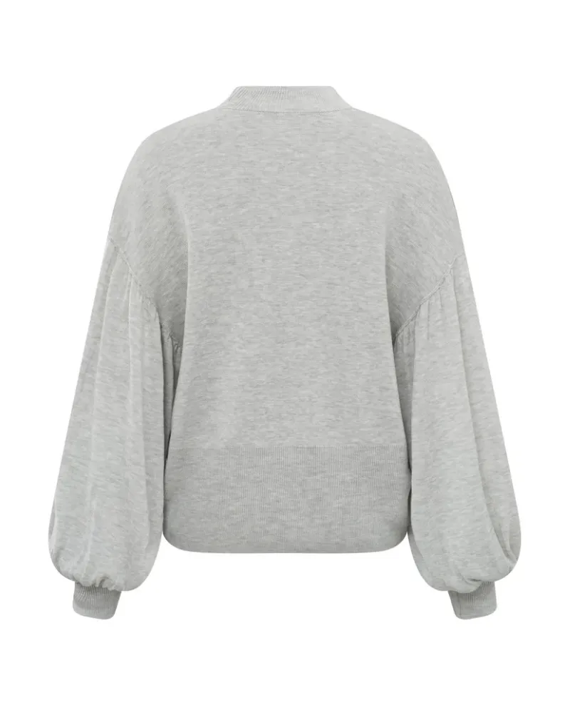 Yaya Sky Grey Long Sleeve Knit