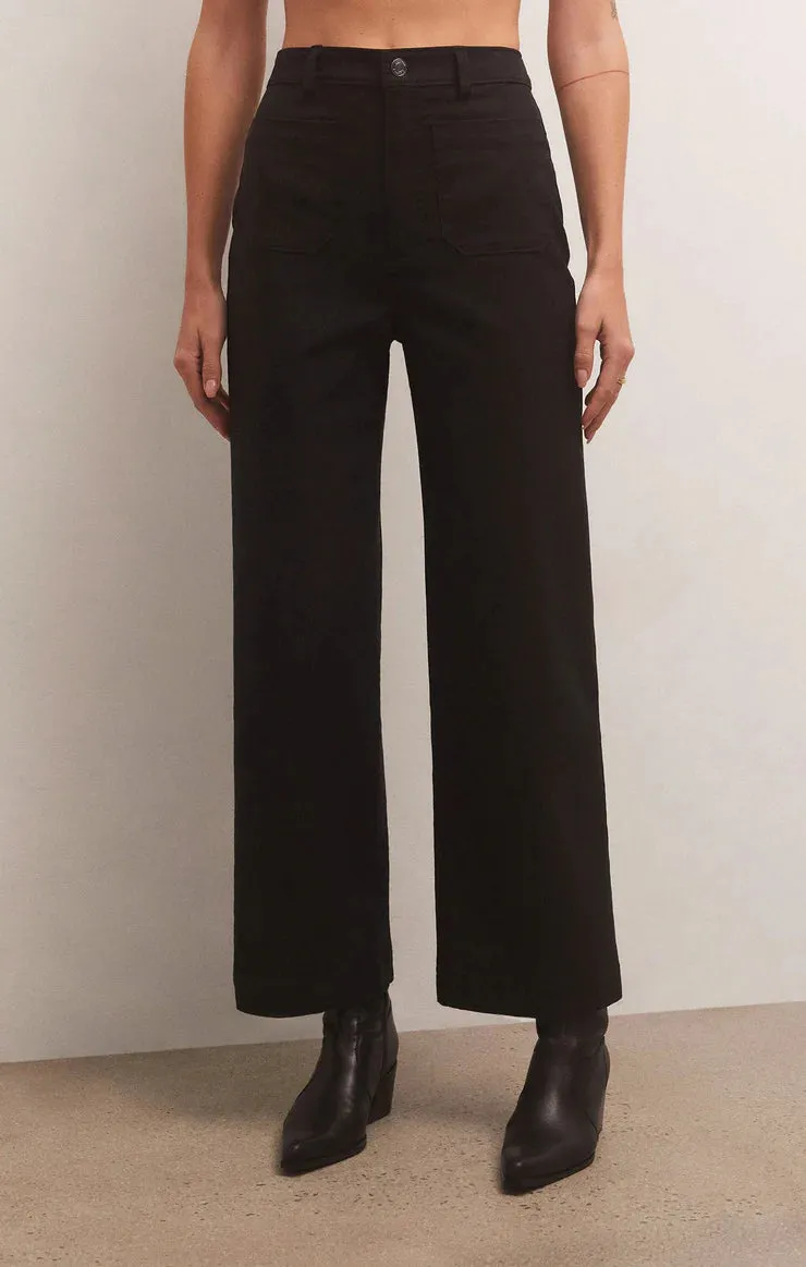 ZSU Esder Twill Pants in Black