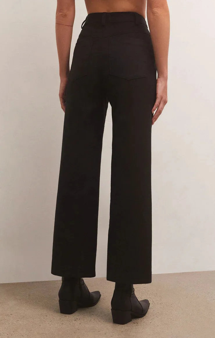 ZSU Esder Twill Pants in Black